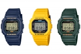 G-Shock Color Origin Tributes: Yellow DW-5600REC, DWE-5600R Carbon Core Set, Blue/Green DW-5600RB