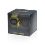 J Balvin x G-Shock DWE-5600JB-1A9 ‘Time Matters’ yellow and black set with ‘Ma’ G’ and ‘Energía’ themes