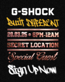 G-Shock Sessions is hosting a mysterious event in London with a special guest (probably Central Cee)