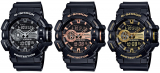 G-Shock GA-400GB Black and Silver / Rose Gold / Yellow Gold Watches