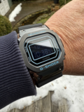 Bamford x G-Shock GM-5600BWD-1 closeup by WatchDavid, plus band swapping info
