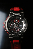 G-Shock MTG-B1000B-1A4 Black IP and Red Band