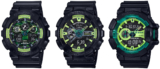 G-Shock Sporty Illumi Series: GA100LY-1A, GA110LY-1A, and GA400LY-1A