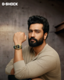 Indian actor Vicky Kaushal receives the “1 of 10” G-Shock GM-6900CCC-3 [also artist Verdy and skater Yuto Horigome]