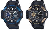 New Gravitymasters: Blue GA-1100-2B and Gold GA-1100-9G Aviation G-Shock Watches