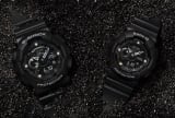 G-Shock GA-135DD-1A & Baby-G BA-135DD-1A Black with Natural Diamond Index for 35th Anniversary