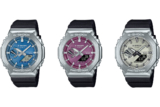 New G-Shock GBM-2100A colorways with patterned dials for the metallic solar-Bluetooth series