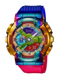 G-Shock GM-110RB-2A with Gold and Rainbow IP Metal Bezel
