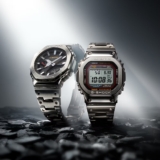 Full metal G-Shock GMW-B5000D-1C and GM-B2100SD-1C with origin (DW-5000C-1A) color accents