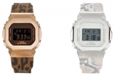 G-Shock GM-S5600LP-5, GM-S5600PT-7, and G-MS MSG-S200 Watches with Leopard and Snakeskin Pattern Bands