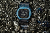 G-Shock GMW-B5000TCF-2: Titanium with Blue IP Camouflage