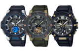 G-STEEL GST-B300XA-1A & GST-B300XB-1A3 with Sapphire Crystal and Carbon Bezel, Black and Gold GST-B300B-1A
