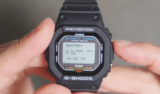 Battery charge level is determinable on GW-BX5600 (and GMW-BZ5000) via voltage data in diagnostic menu