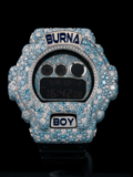 Nigeria’s Malivelihood Luxury Diamonds makes a custom iced-out G-Shock DW-6900 for rapper Burna Boy