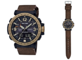 Pro Trek PRG-600YL-5 Synthetic Leather Band and Gold IP
