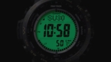 Pro Trek PRW-35LD-5 and PRW-35TLD-7 are the first Casio watches with a phosphorescent digital LCD display for light-free viewing in the dark