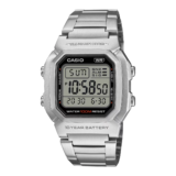 Casio is releasing the metallic-style W-800HD-1AV with stainless steel band