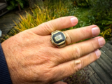 WatchDavid posts closeup video of the gold Casio CRW-001G-9 ring watch