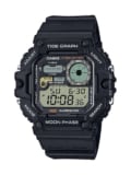 Casio WS-1700H has a rugged high-tech style with tide and moon graphs and digital hands