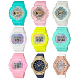 Baby-G May 2020: BA-110SC Sea Glass, BGD-560BC BGD-570BC ’80s Beach, MSG-S500G-2A, MSG-S500G-7A2