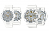 Precious Heart Selection White-Gold G-Shock & Baby-G Pairs