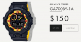 Yellow and black G-Shock GA700BY-1A available in Canada